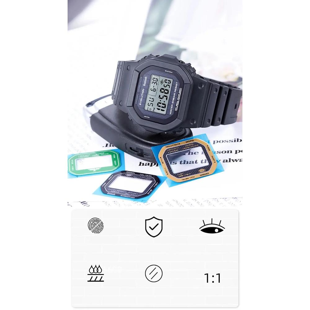 Explosion-proof Screen Watch Screen Protector For Casio DW5600/ 5610 5635 Anti-Scratch Watch Tempered film Sport Watch LCD Film