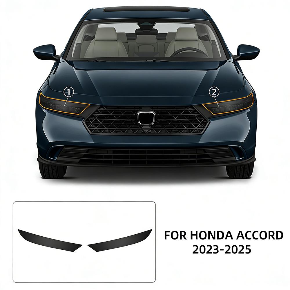 TPU Car Headlight Protective Film For Honda Accord 10th Gen 2021-2025 Transport & Smoke Anti-Scratch Auto External Accessories.