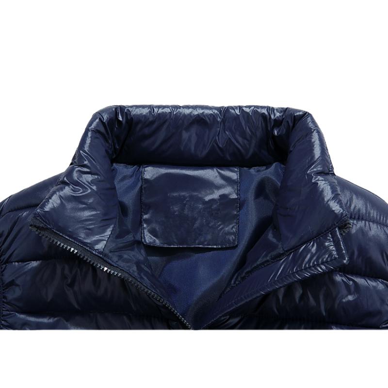 2024 Осень и зима Новый толстый пуховый хлопковый жилет для молодых мужчин, жилет, юбка, модный большой размер, мужской модный повседневный большой размер