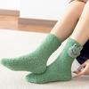 Пингвин Средняя трубка Мультяшные носки из кораллового флиса Носки женские Лягушка Носки-тапочки