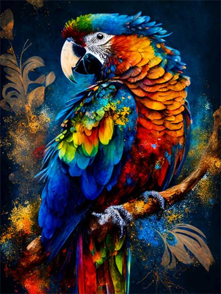 5d Diy Алмазная картина Попугай Набор для вышивки крестом Мозаика Красочные Птицы Квадрат/Круглый Домашний Декор Вышивка Картина