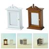 Кукольный домик 1/12 масштаб миниатюрный шкаф для ванной комнаты зеркало шкаф деревянная мебель для демонстрации модели ремесленного проекта
