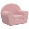 VidaXL Canapé-lit pour enfants rose peluche douce 356997