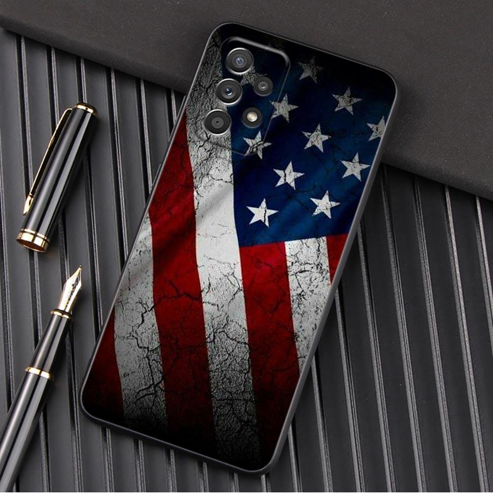 Американский флаг США со звездами Чехол для телефона для Samsung Galaxy A57 A56 A37 A55 A36 A26 A54 A52 A35 A34 A25 A17 A16 A15 A07 A06 Мягкая крышка