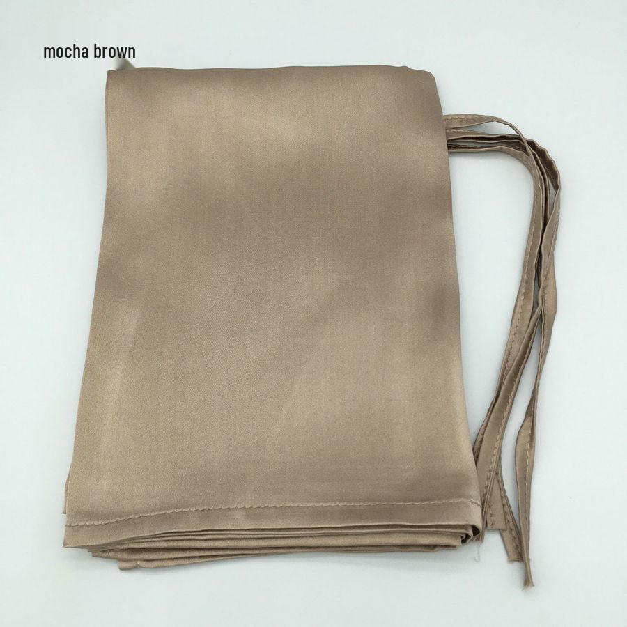 100% Mulberry Silk Pillowcase, 16 Momme – Ideal for Travel and Business, Simple Tie-On Design