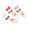 Charm Diy Jewelry Gifts Lovely Cherry Keychain Simulated Fruit Keyring Pendants For Women Girls Handbag Decoration