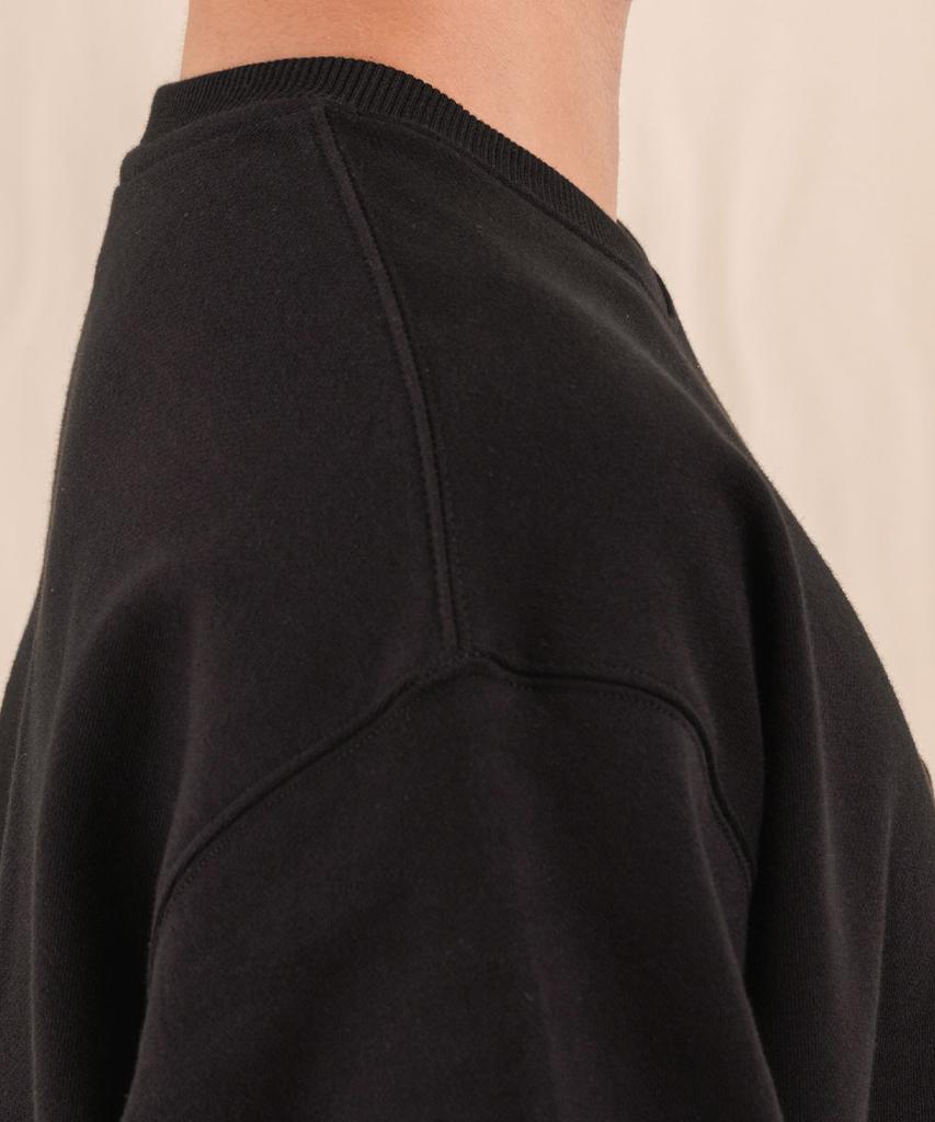 Худи Ellamo Terry Basic Plain с карманом, оверсайз [Черный]