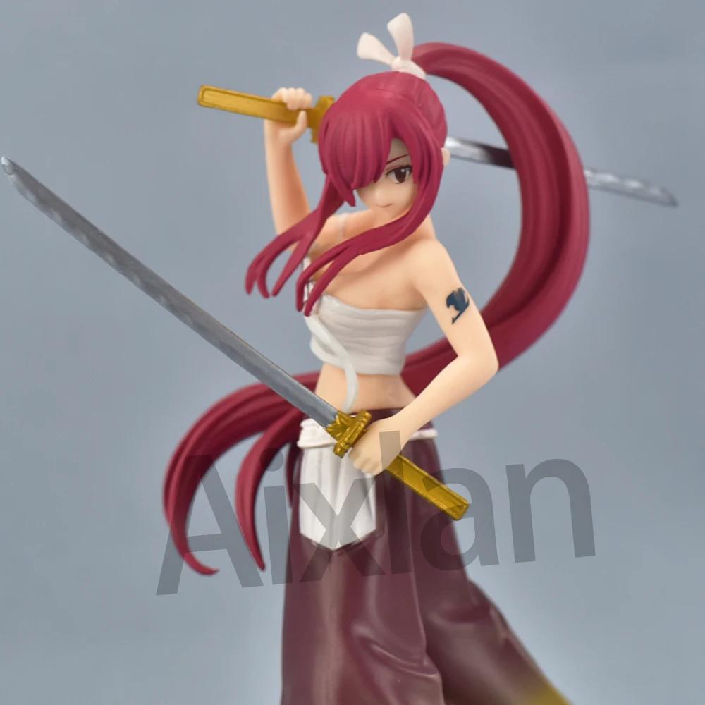Aixlan FAIRY TAIL Новая Фигурка Люси Хартфилия Эрза Скарлет Сексуальная Девушка 16-19см ПВХ Фигурка Действия Аниме Подарок Коллекционная Фигурка