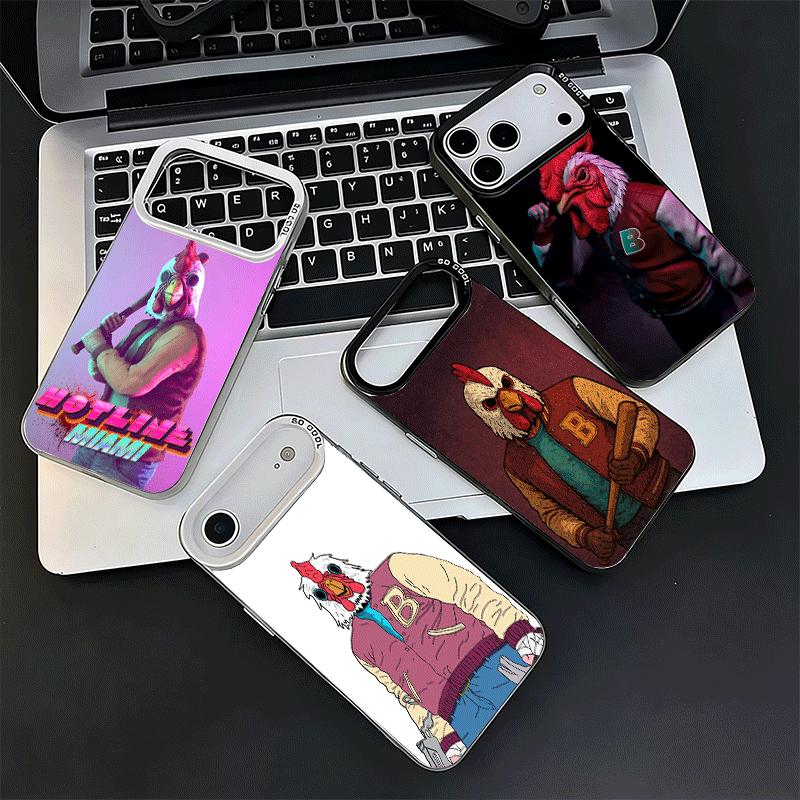 H-Hotline M-Miami Game Shockproof Phone Case for iPhone 18 17 Air 16 16E 15 Pro Max 14 Plus 13 Mini 12 Back Cover Anti Fall Fundas