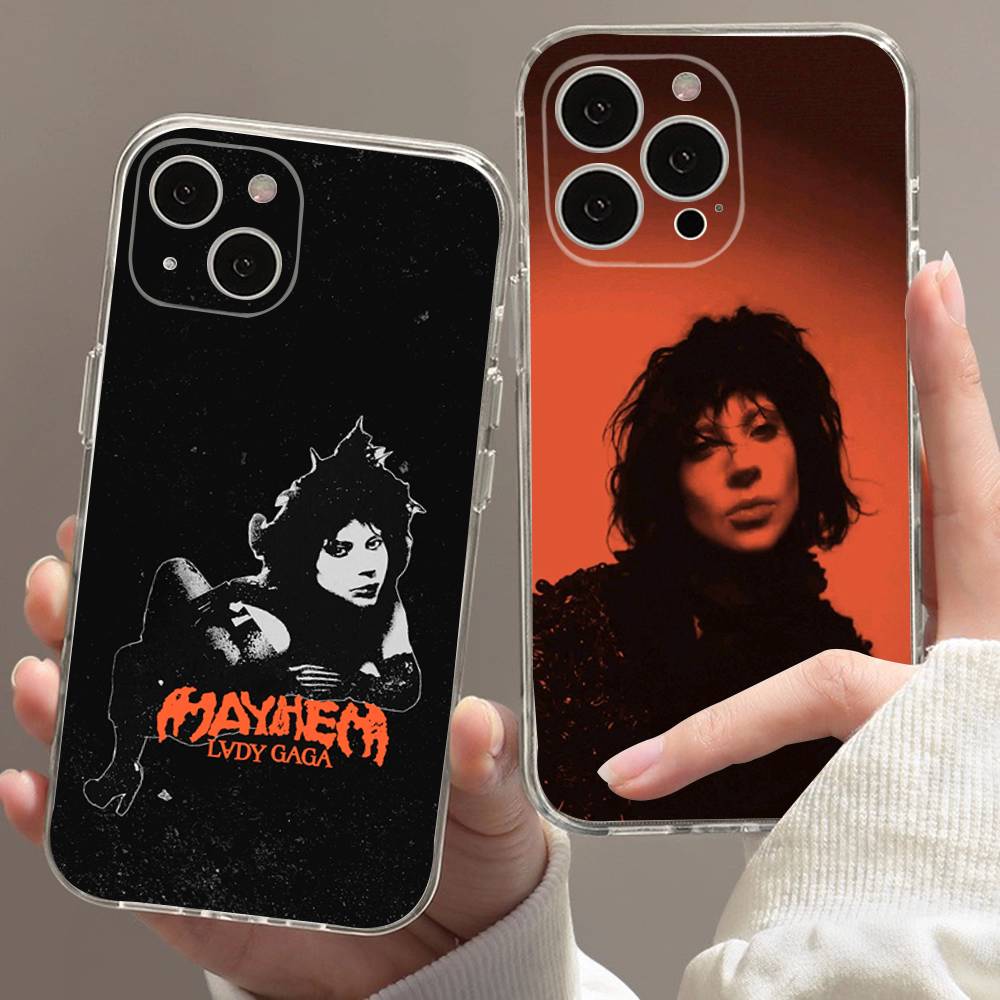 Singer L-Lady Gaga Mayhem Case for iphone 17 16 15 pro max 11 12 13 14 Pro Plus Phone Cover