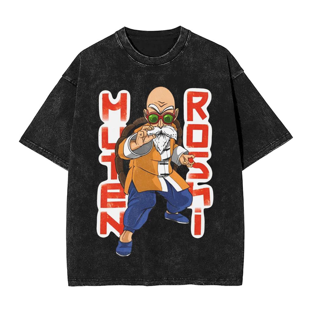 DragonBall Z Goku Printed Tshirt Mens and Womens Washed Tshirt High Quality Vintage Cotton Tshirt Harajuku YK Tops