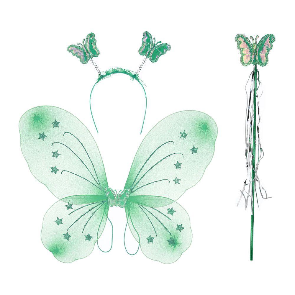 Fashion Dressing Up Ladies Fancy Dress Set Princess Hair Hoop Fairy Wand Butterfly Wings