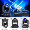 100W LED Lyre Beam Moving Head Light | Sound Activated & DMX Control, Includes Flight Case for DJ/Disco/Wedding/Bar Stages