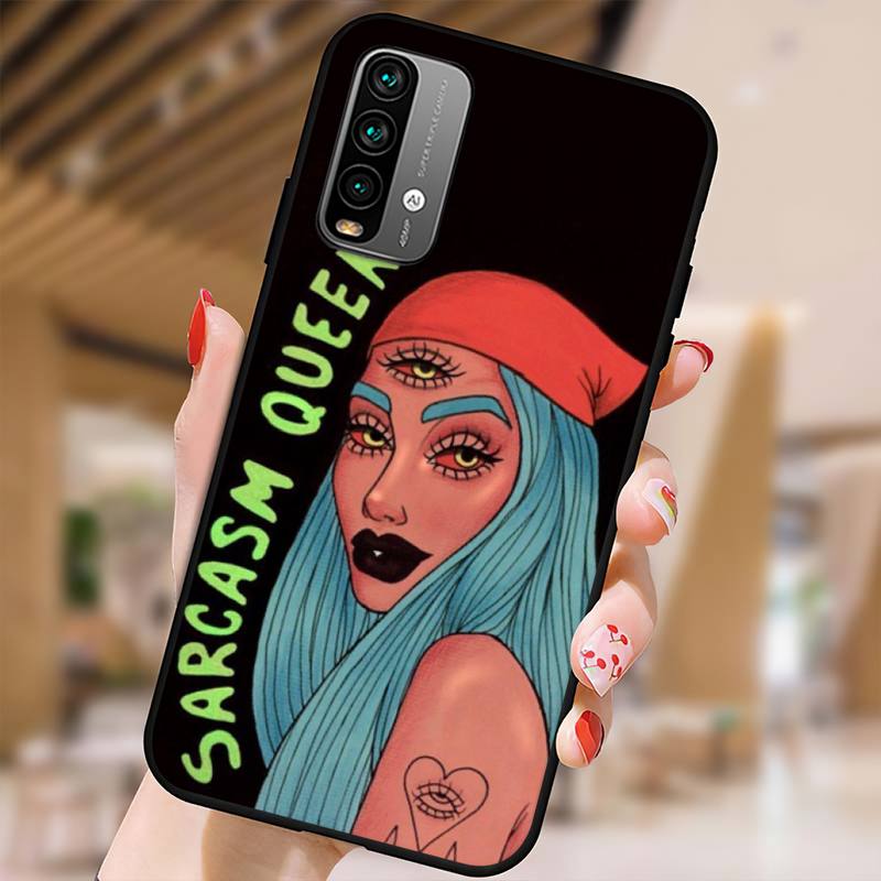 Эстетический чехол для телефона Devil Woman Bad girl для Xiaomi9 10 11PRO LITE Redmi NOTE7 8 9 10A PRO K40 Poco3 Shell