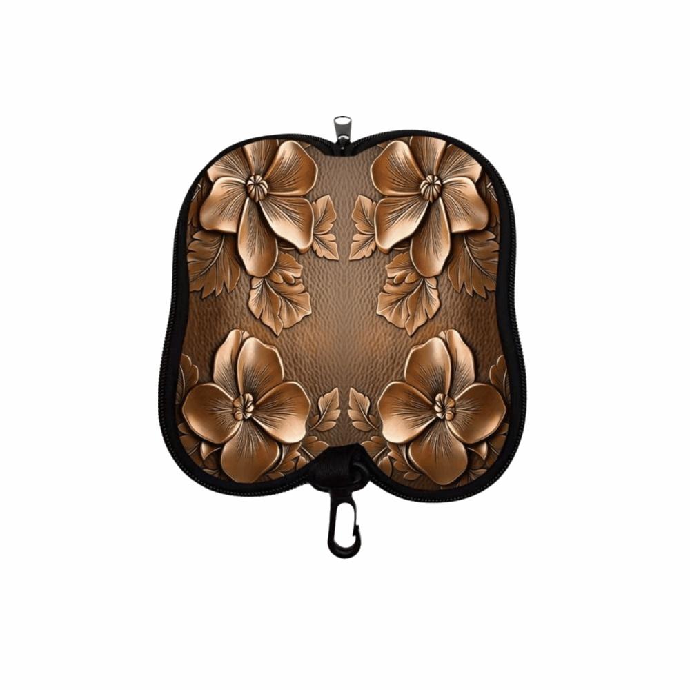 Hanging Sunglasses Storage Bag Leather Sunglasses Holder Butterfly Print Eyeglass Case Women