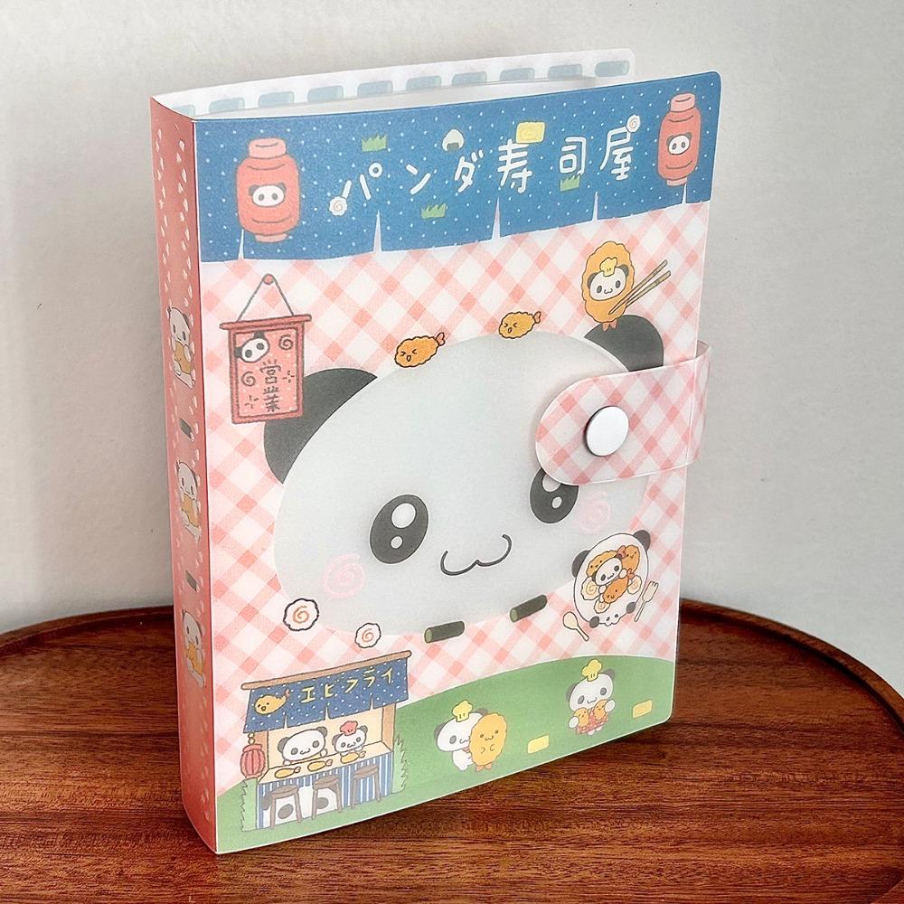 Panda Theme A6 Storage Binder Clover Design Sticker Storage Book Stickers Binder Scrapbook