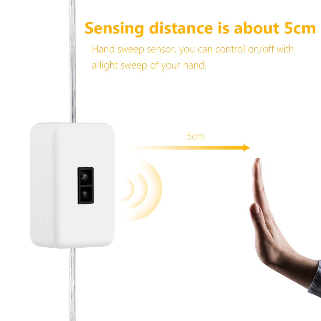Датчик движения с ручным управлением 5 В USB светодиодная лента водонепроницаемая лента подсветка телевизора коридор кухонный шкаф кровать ванная комната зеркало лампа