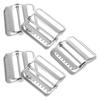 5Pcs 54Mm Metal Adjustable Webbing Buckle Slide Lock Ladder Clip for Belt Strap Backpack Handbag Garment DIY Hardware