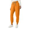 Ladies' Fashionable Solid Color Drawstring Elastic Waist Pocket Protective Casual Pants