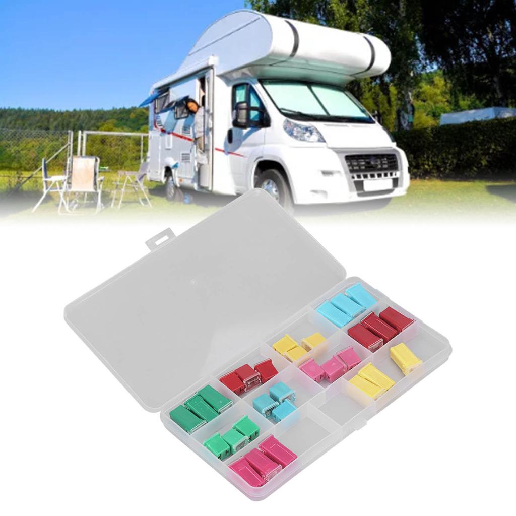 30 шт. автомобильных предохранителей, набор в форме коробки, электрические аксессуары с пластиковой коробкой 20‑60 А 32 В