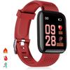Bracelet Intelligent Id116 Bluetooth 4.0 Affichage Couleur, Moniteur Cardiaque, Pouls Et Mode Multisport, Rouge, Moyen (Dmab0[u1704]