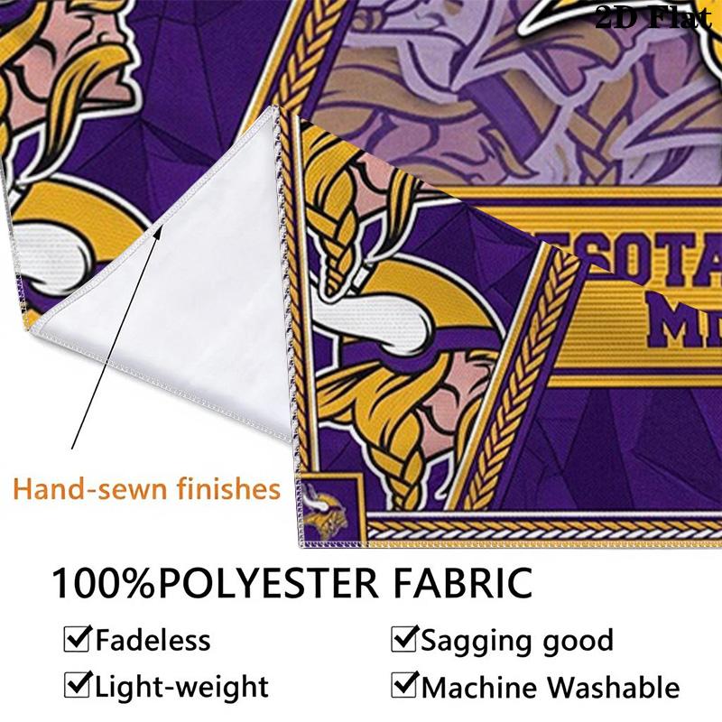 Minnesota Vikings Wall Tapestry Aesthetic Wall Hanging Printed Fabric Blanket Decorative Tapestries for Bedroom Living Room Home Decor