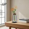 Dried Flower Holders Metal Vase Silhouette Tabletop Decor Sculptures Desktop Ornaments Creative Office Desk Ornaments Shape Decorations for