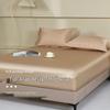 Mulberry Silk Non-Slip Fitted Bed Sheet - Cotton Blend Single Piece Mattress Dust Cover