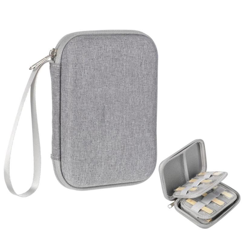 Saxophone Reed Carrying Case Waterproof Reed Storage Bag Portable Zipper Bag with Mesh Pocket for Clarinet Saxophone