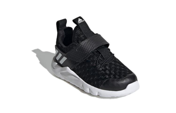 adidas Rapidafle Дышащие Низкие Кроссовки для Малышей Черные Младенцы и Малыши EF9753