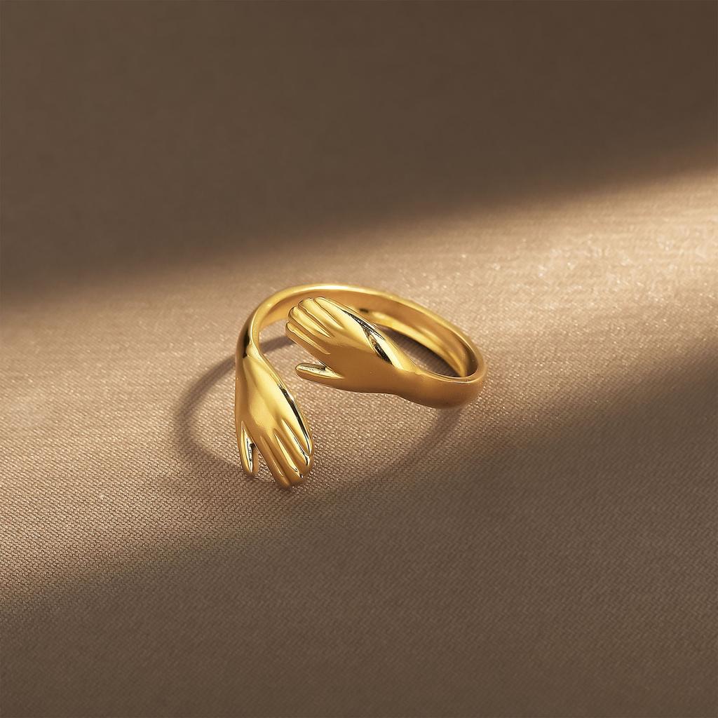 Модное женское кольцо из 1 части Женское кольцо Металлическое кольцо Глянцевое кольцо Металлическое кольцо Праздничный подарок