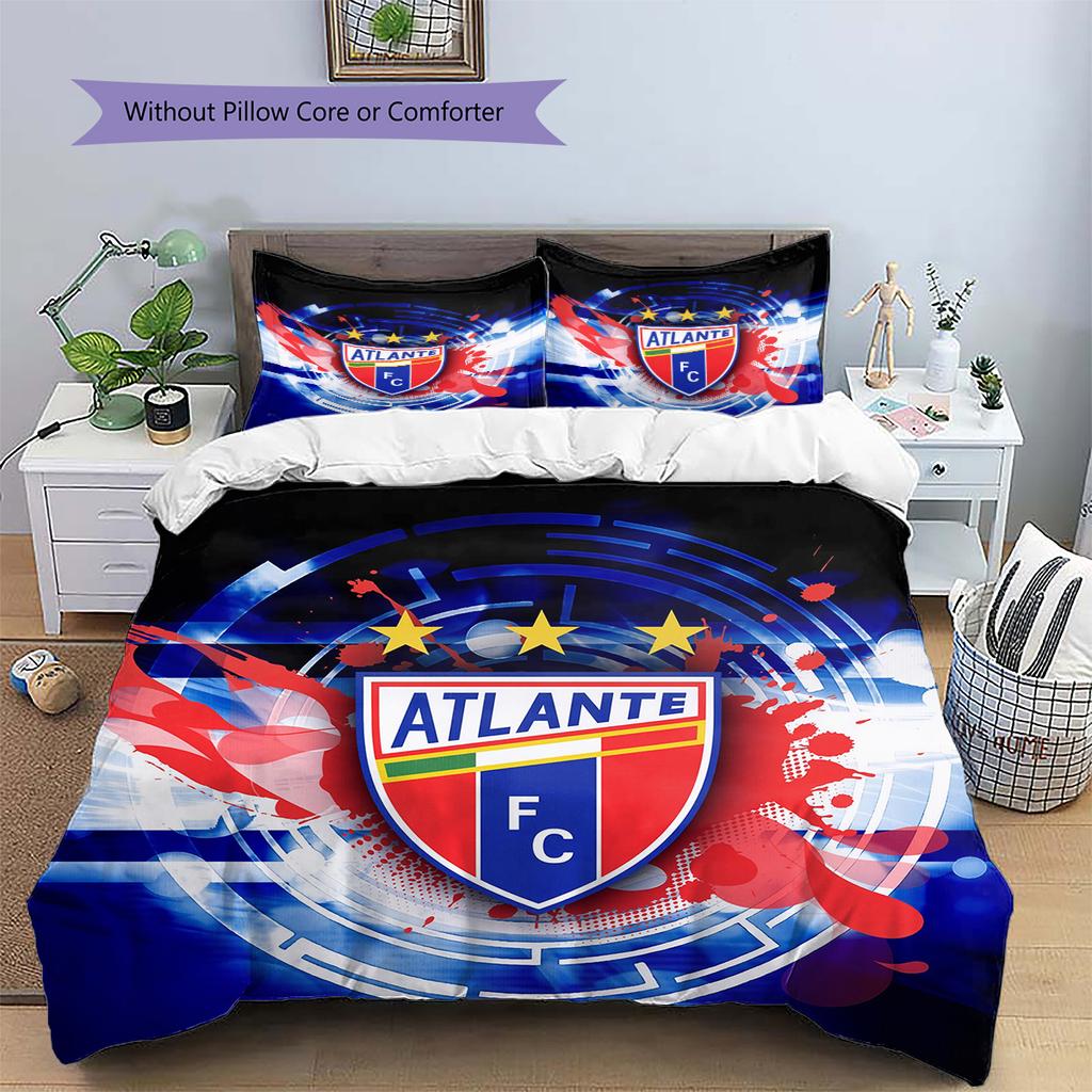 Club Atlético Atlante Pattern Bedding Quilt Set Home Decoration Gift (1 * duvet cover + 2 * pillowcase without core)