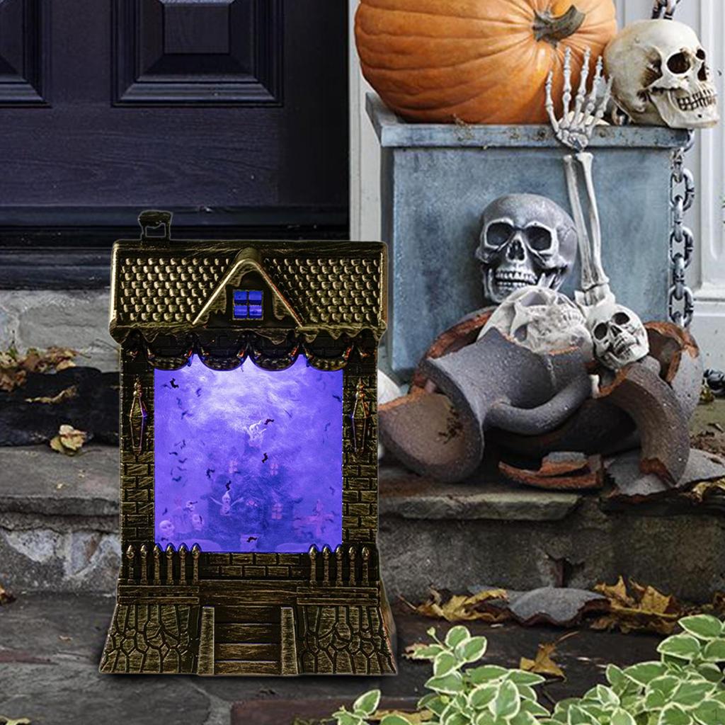 Хэллоуин Фонарь Свет Домик Форма Освещение для Крыльца Праздник Костюмированная Вечеринка