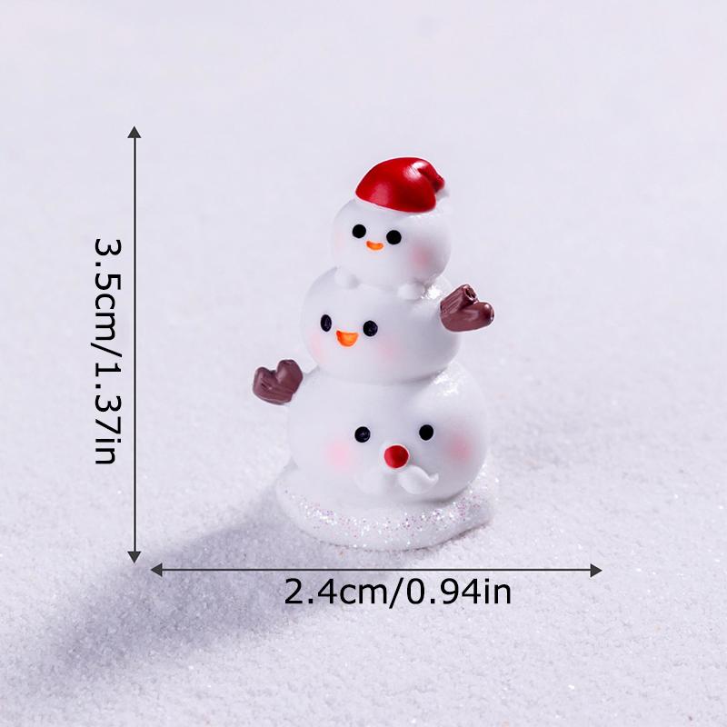 1PC Creativity DIY Resin Ornaments Micro Landscape Gift Mini Accessories Christmas Decorations Adorn