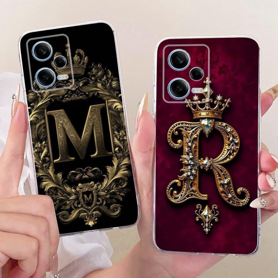 Модный Чехол-Книжка с Короной для Xiaomi Redmi Note 12 Pro Мягкий Силиконовый TPU Задняя Крышка для Чехлов Телефона Redmi Note12 Pro 5G