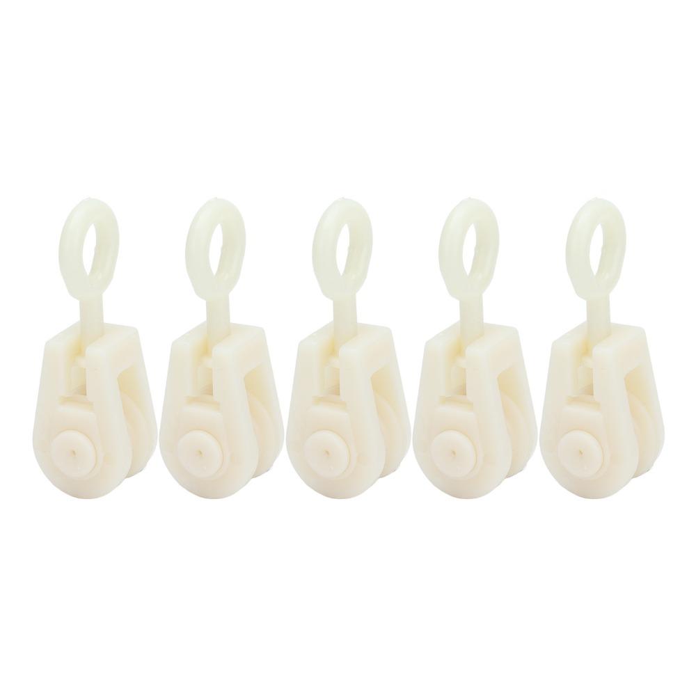 25pcs Plastic Fixed Pulley System Wear Resistant Chicken House Pulley Chicken House