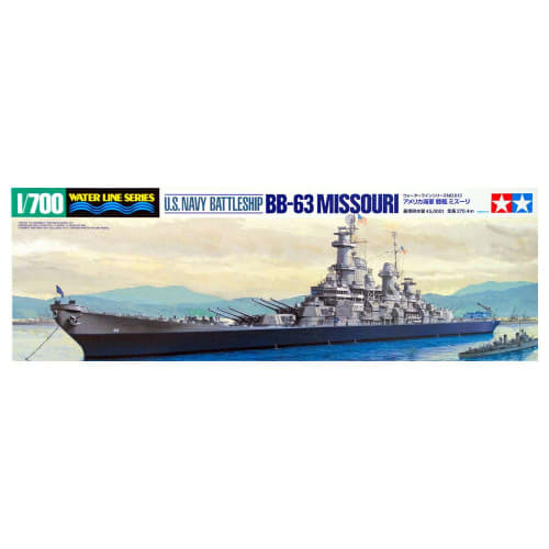 Tamiya 1/700 Waterline Series No. 613 U.S. Navy Battleship Missouri Plastic Model Kit 31613