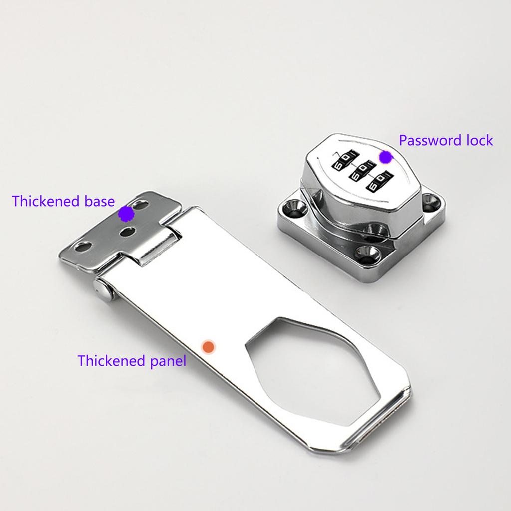 3-значный кодовый замок Пароль Безопасность Шкаф Навесные замки Замок для картотечного шкафа из алюминиевого сплава Противоугонный замок для ящика