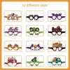 6pcs Pumpkin Halloween Funny Glasses Witch Hat Pumpkin Glasses  Photo Booth Props