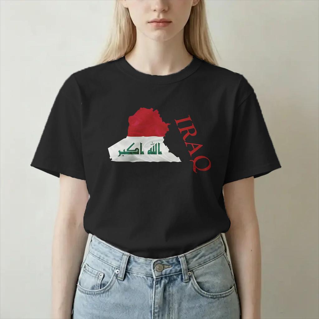 Funny Iraq Flag Map Love Iraq TShirts For Unisex Unisex Crew Neck 100 Cotton T Shirt Short Sleeve Tees Plus Size Tops