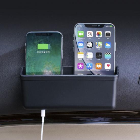 Universal Car Interior Cell Phone Organizer Storage Box Holder Bag Accessories
