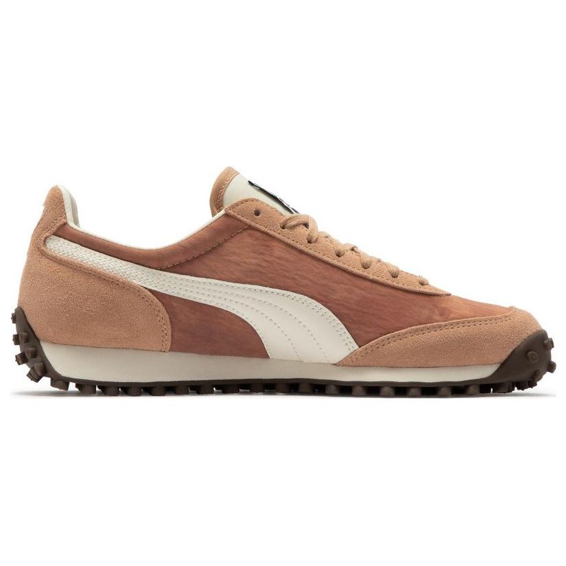 Puma Fast Rider Mmq Поношенная Кожа Повседневные Кроссовки Кроссовки Унисекс Желто-Коричневый 392091-04