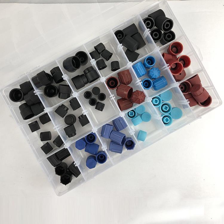 Universal Car AC Valve Caps - High & Low Pressure Compatible