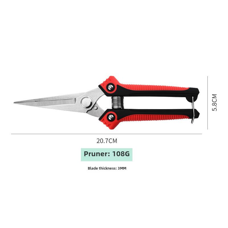 Сверхпрочные секаторы с лезвиями из нержавеющей стали и эргономичной нескользящей рукояткой