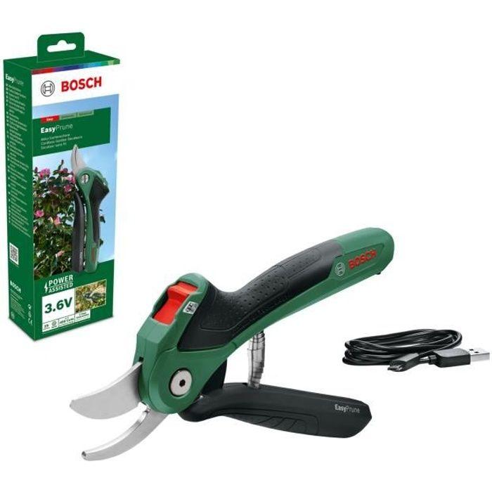 Sécateur sans fil Bosch - EasyPrune Bosch (450 coupes par charge de batterie, coupe jusqu'a 25 mm)