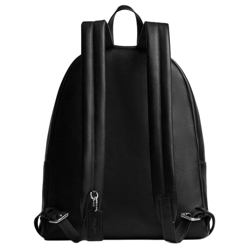 COACH RIDGEWOOD adjustable shoulder strap cowhide backpack large size unisex couple style black