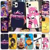 Case for iPhone 16 15 Plus 14 13 12 11 Pro 8 7 6S 6 SE 5S X XR XS Max Realme C30 C33 C31 9I Black Sofe Cover FI2 Fortnite Cartoon