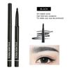 Automatic Rotating Eyebrow Pencil Waterproof Natural Long Lasting Eyeliner Black Brown Makeup Cosmetic Tools for Women, Black