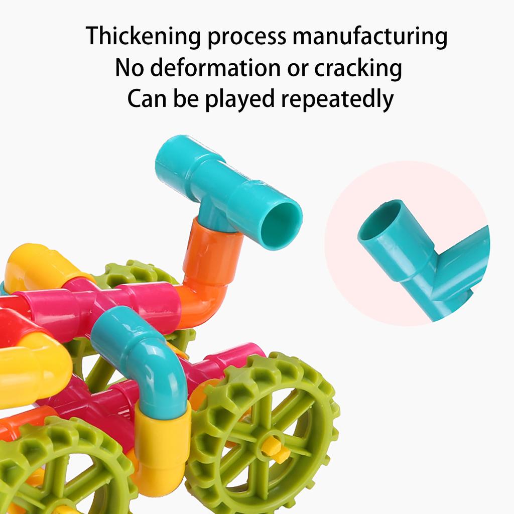 Children'S Pipe Building Blocks Toy Assembly Puzzle Plastic Water Pipe Diy Toy