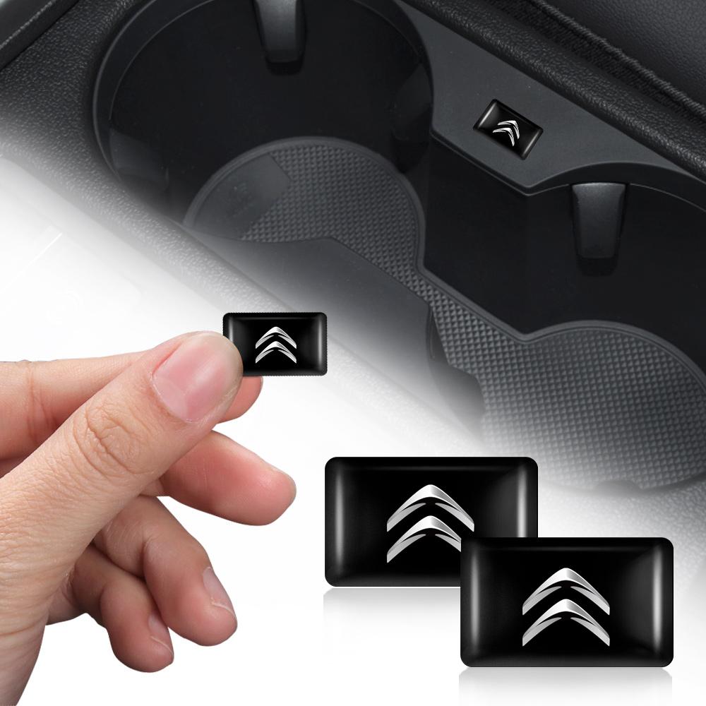 MVDC1 10/20Pcs 3D Styling Car Epoxy Emblem Stickers For Citroen C1 C2 C4 C3 Aircross C5 Aircross Berlingo C-ELYSEE Picasso Accessories
